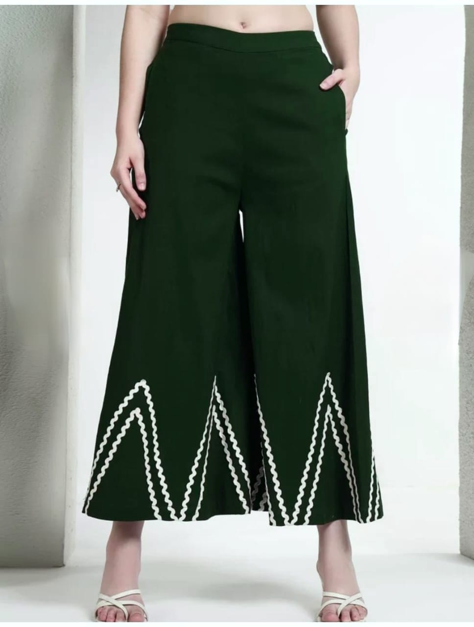Green Embroidered Co-Ord Set for Women